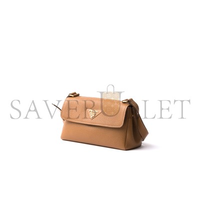PRADA SMALL LEATHER SHOULDER BAG 1BN022 (26*14*9.5cm)